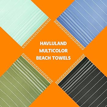 Amazon.com: HAVLULAND Turkish Beach Towels Oversized -100